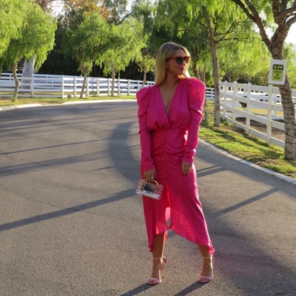 Ronny Kobo Astrid Dress Pink